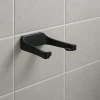 ieg™ Modern Siyah Tuvalet Kağıtlığı Duvar Tipi Minimal Tasarım Peçetelik