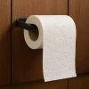 ieg™ Siyah Tuvalet Kağıdı Tutucu Mat Kaplama Banyo Peçetelik