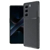 İnfinix Hot 50 4G Kılıf Auto Focus Karbon Kapak - Siyah