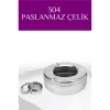 Inox Çelik Küllük – 13cm x 4 cm | Modern, Hijyenik ve Dayanıklı Tasarım