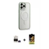 iPhone 14 Pro Max Kılıf Yankı Işık Özel Seri - Siyah Buffer Cam Ekran Koruyucu + Bilvis Titan Kamera Lens - DNMR