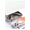 iPhone 15 PC Suit Magsafe Kapak - Turuncu