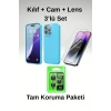 iPhone 16 Pro Max 3’lü Koruma Seti | Kılıf + Cam Ekran Koruyucu + Metal Kamera Lens