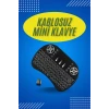 Işıklı Kablosuz Mini Klavye ve Dokunmatik Mouse Seti Türkçe Kablosuz