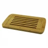 Izgaralı - Hazneli  Ahşap Bambu Kesim Panosu  21x36cm