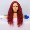 Kabarık Dalgalı Kızıl Tül Peruk