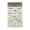 Kalp Balık Tattoo Dövme Sticker