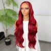 Kızıl Fiber Sentetik Ekstra Uzun Tül Peruk