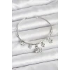 Kuğu Charmlı Gümüş Renk Kadın Bileklik - TJ-BB8036