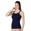 LACİVERT    1411 Modal Cotton Dantelli Atlet