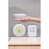 Led Lamba 3lü Uzaktan Kumandalı Yapışkanlı Beyaz Işık