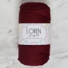 Loren Polyester Soft Macrame Bordo El Örgü İpi - LM039 - 34444