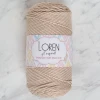 Loren Polyester Soft Macrame Taş Rengi El Örgü İpi - LM005 - 34428