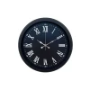 Luxury Black 40 Cm Metal Duvar Saati