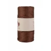 Makrome İpi 3mm  Polyester Kahve Simli