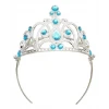 Mavi Taşlı Elsa Prenses Çocuk Tacı 16x14 cm