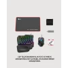 Mobil PUBG Oyuncuları İçin 5in1 Klavye Mouse Oyun Seti – BT5.3 Destekli