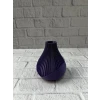 Mor Çizgili Dekoratif Vazo 11 Cm Modern Tasarım Aksesuar