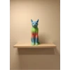 Pastel Rainbow Kedi Figürü Masa ve Raf Üstü Ev Dekorasyonu