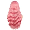 Pembe Dalgalı Tül Peruk