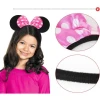 Pembe Fiyonklu Minnie Mouse Tacı Mini Kulak