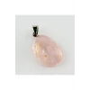 Pembe Kuvars Doğaltaş Kolye Ucu
