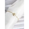 Pirinç Gold Renk Deniz Kabuğu Model Su Yolu Kadın Bileklik