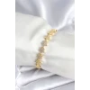 Pirinç Gold Renk Yıldız Model Kadın Bileklik - TJ-BB7980
