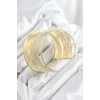 ietaks™ Pirinç Tel Sarma Model Gold Renk Kadın Bileklilk