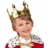 Plastik Kral Tacı Altın Renk Çocuk Boy (K95)
