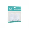 Qlux L-00735 2pcs Opak Beyaz Plastik Askı