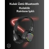 Rgb Işıklı Katlanabilir Bluetooth 5.3 Kulak Üstü Kulaklık