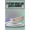 Saç Şekillendirici Wag Maşa Üçlü Yüksek Isı Ayarlı Seramik Kaplama