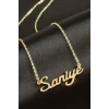 Saniye İsimli Kolye (Kişiye Özel)