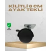 Sehpa ve Masa İçin 6 cm Kilitli Ayak
