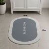 Sihirli Süper Su Emici Kaymaz Tabanlı Oval Paspas 40*60 cm (4887)