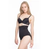 SİYAH   2028 Dantelli Yüksek Bel Slip Korse