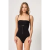 SİYAH   2043 Göğsü Açık Agraflı Body Korse