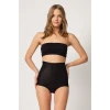 SİYAH   2842 Lazer Dantelli Slip Korse