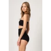 SİYAH   2842 Lazer Dantelli Slip Korse