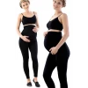 SİYAH   5400 Seamless Soft Hamile Tayt
