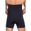 SİYAH   E1005 Erkek Yüksek Bel Double Boxer Korse