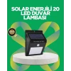Solar Enerjili 20 Led Hareket Sensörlü Duvar Lambası