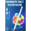 Tablet Kalemi iOS Android Windows Uyumlu Yedek Uçlu Universal Çizim Kalemi