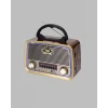 Taşınabilir Nostalji Radyo Bluetooth USB AUX Girişli