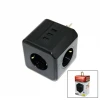 Termal Akım Korumalı  3x Priz 3x Usb Duvar Tipi Priz Siyah 10a - 2500w