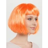 Turuncu Renk Parti Peruğu Küt Saç (4887)