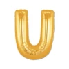 U Harf Folyo Balon Altın Renk  40 inç