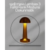 Usb Şarjlı Dokunmatik Led Masa Lambası – 3 Renk Modu & Dimmer