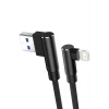 USB to Lightning 3M 2.4A Kablo - Siyah